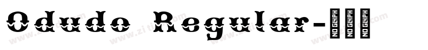Odudo Regular字体转换